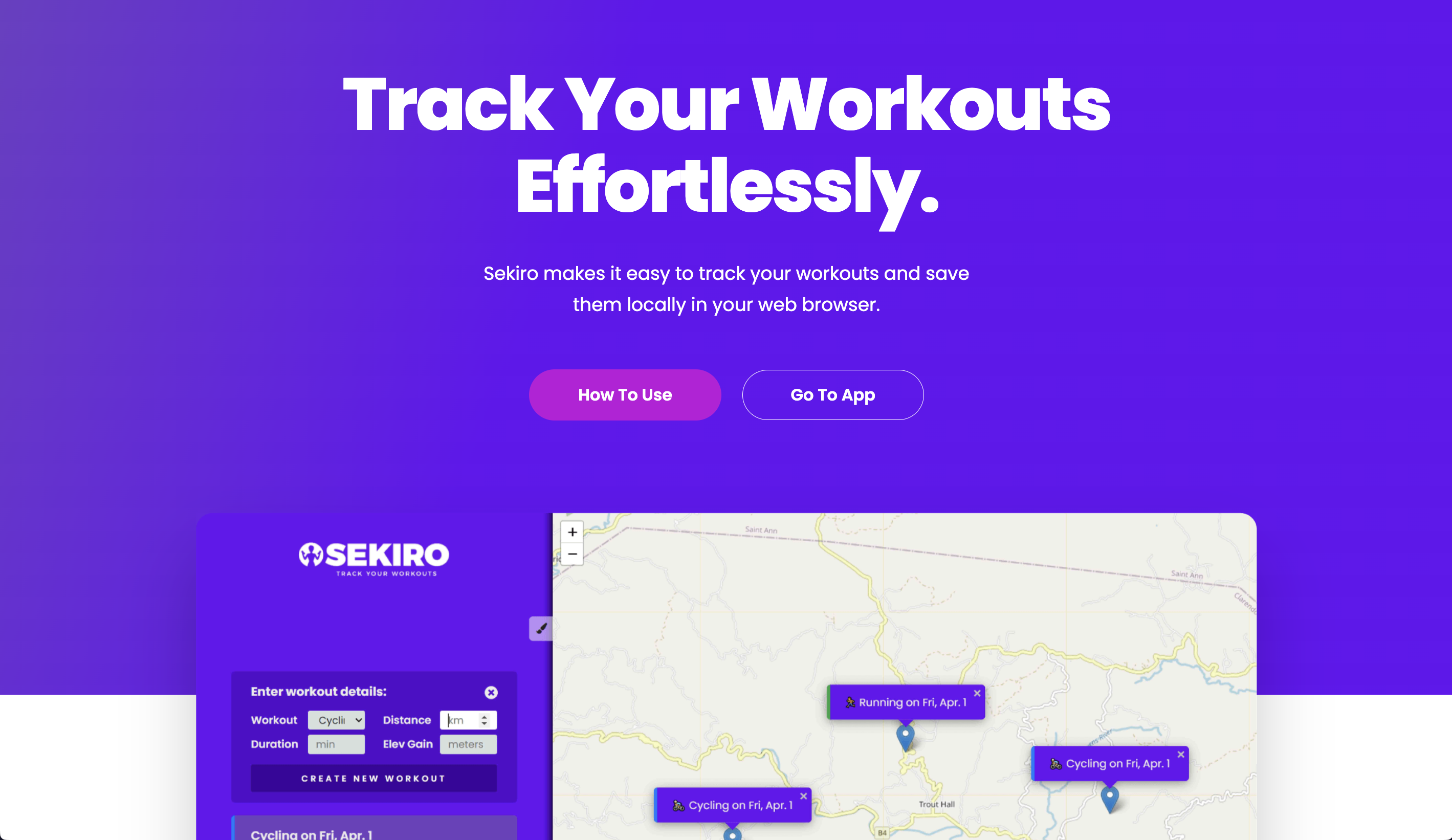 Sekiro - Workout Tracker